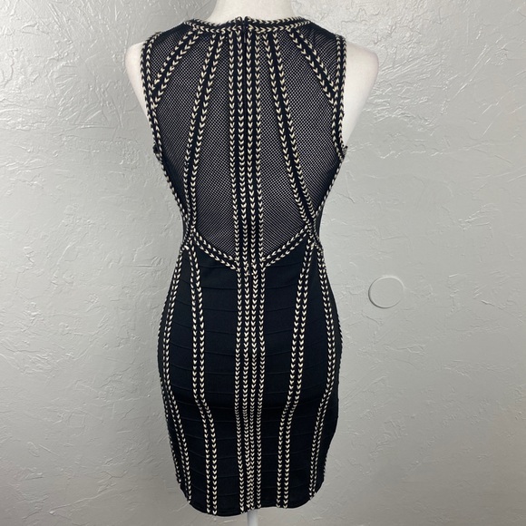 Fab’rik black bodycon cocktail mini dress size Medium - Picture 4 of 8